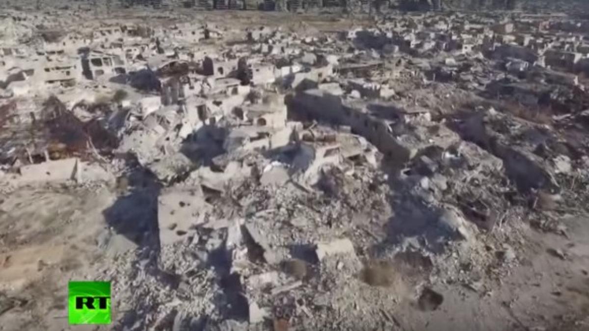 imagini apocaliptice din siria cum arata damascul dupa bombardamente