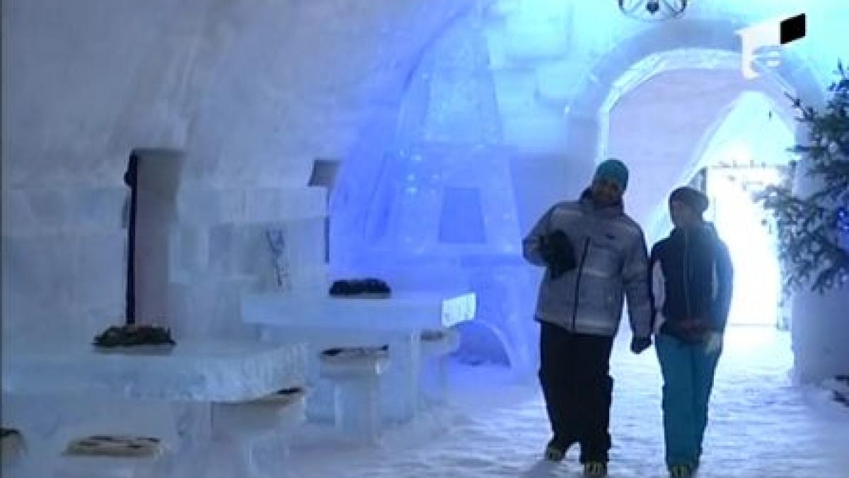 craciun de gheata la balea lac