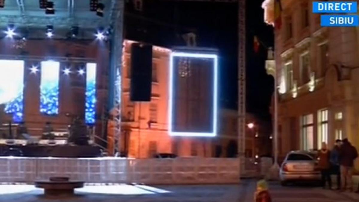 revelion retro in piata mare a sibiului