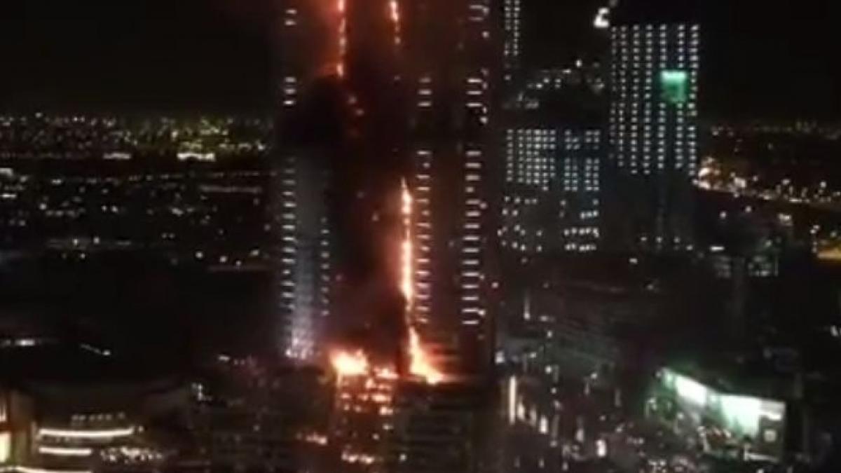 roman din dubai este un posibil act terorist pentru a crea panica este un incendiu suspect foarte