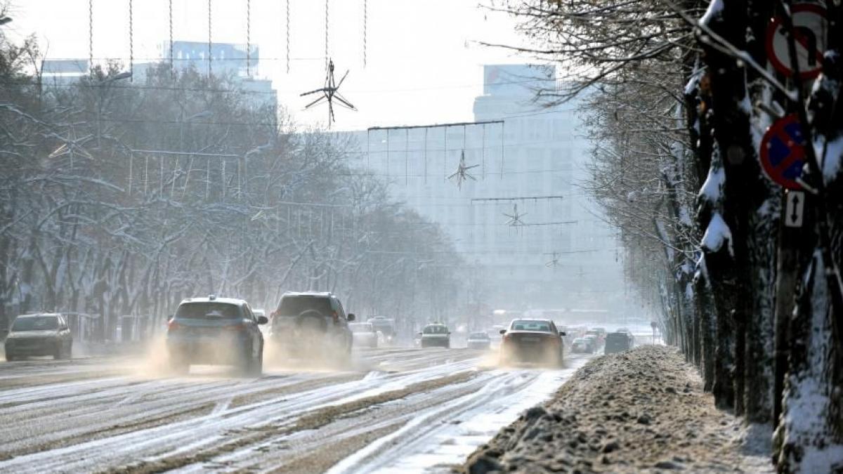 trafic ingreunat in capitala dupa prima ninsoare