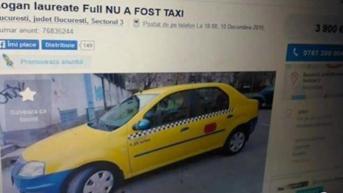 deziluzia optica logan galben taxi