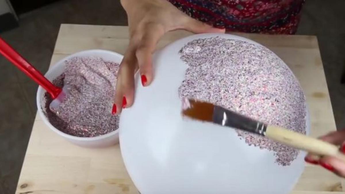 vas sclipici lipici balon