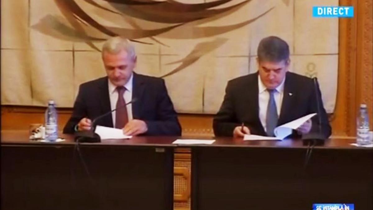 PSD şi UNPR semnează protocolul de colaborare pentru alegerile locale