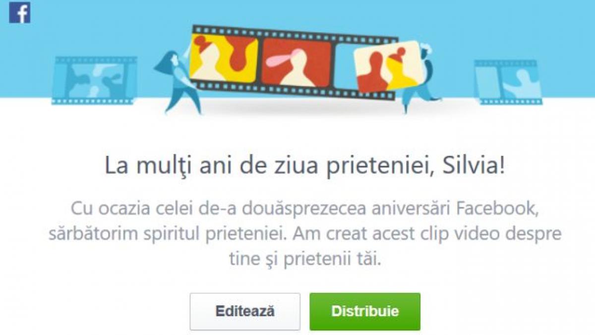 surpriza facebook 12 ani
