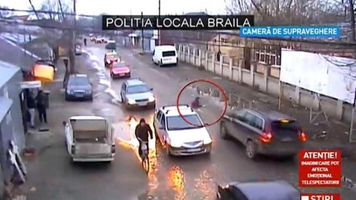 copil braila lovit masina trecere