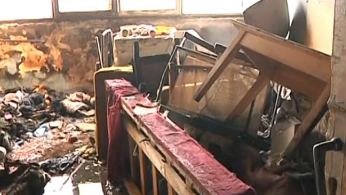 piroman galati incendiu