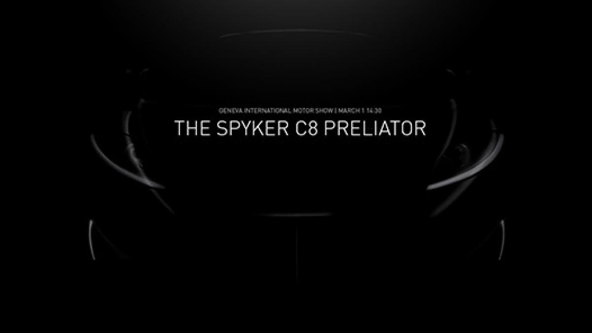 spyker c8 preliator teaser