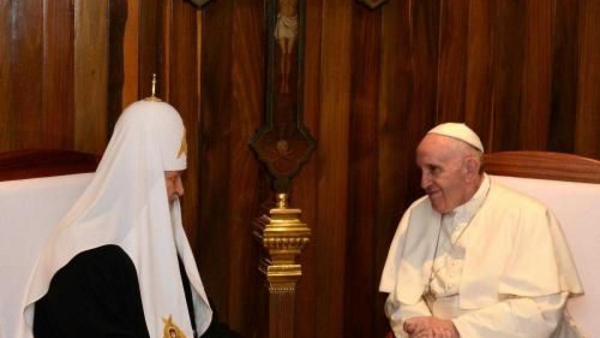 eveniment istoric in cuba papa francisc catre patriarhul bisericii ortodoxe ruse in sfarsit ne