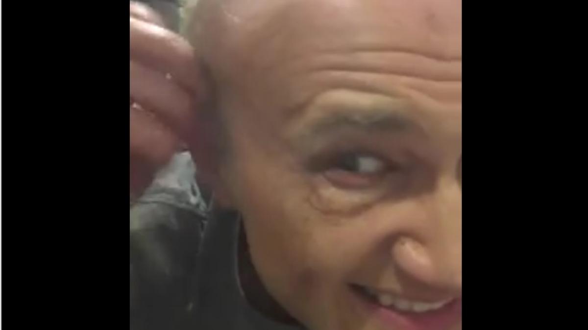 videoclip infiorator postat de mihai bendeac pe facebook cum isi smulge perciunii in fata camerei