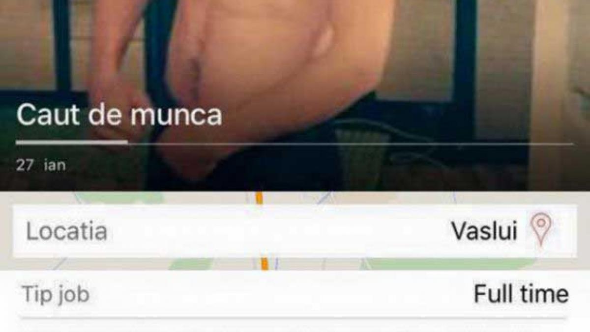 asa a inteles el ca trebuie sa iti caute job ce anunt penibil a dat un vasluian cu poza spera sa