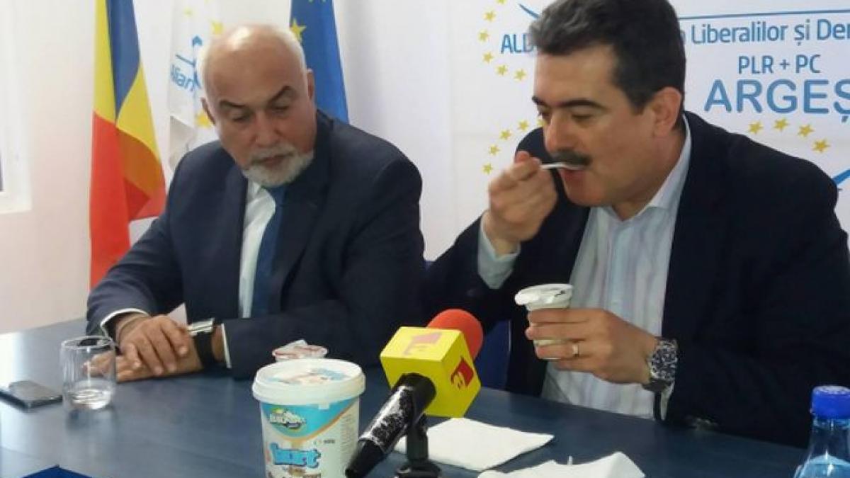 ministrul gerea mananca iaurt lactate bradet