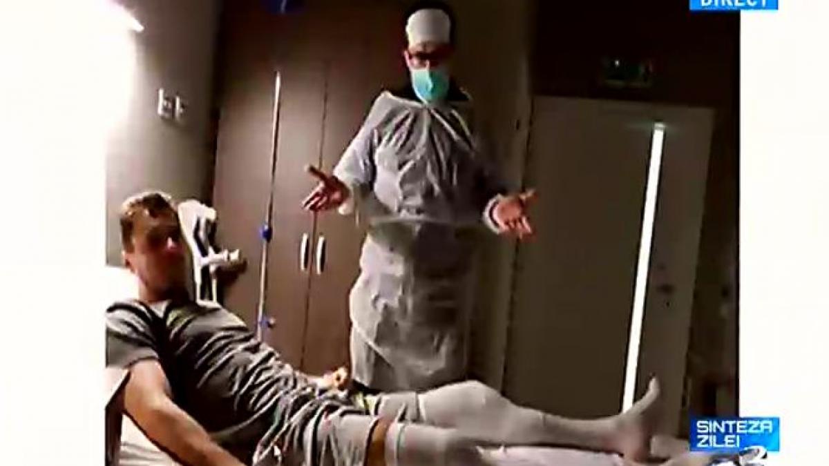 ce a facut mircea badea in timp ce era operat la genunchi