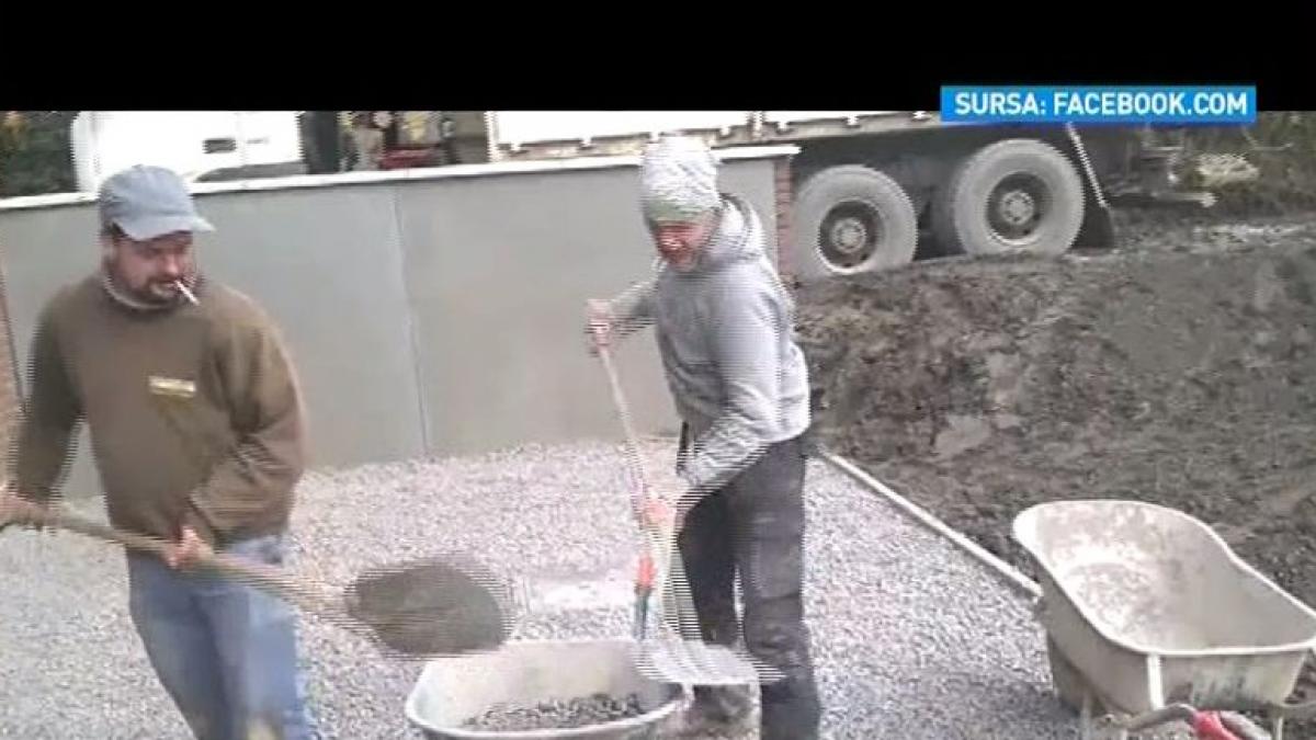 dorel muncitori lopata roaba viral