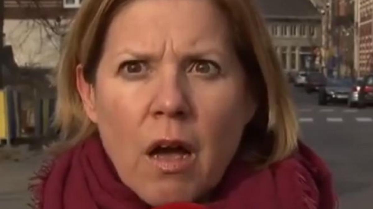 clipe de groaza pentru o jurnalista in direct ce s a intamplat la cativa metri de ea este ingrozitor