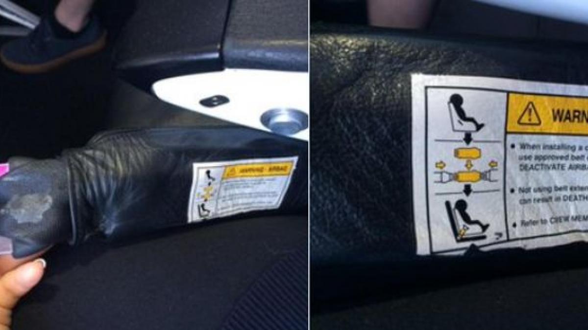 incident socant in avion o fetita a fost grav ranita dupa ce airbagul din centura de siguranta a