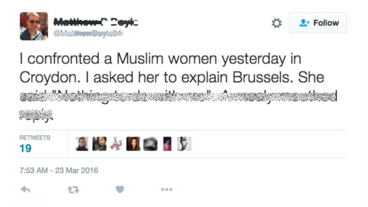 raspunsul genial primit de un barbat la un mesaj postat pe twitter dupa atentatele de la bruxelles