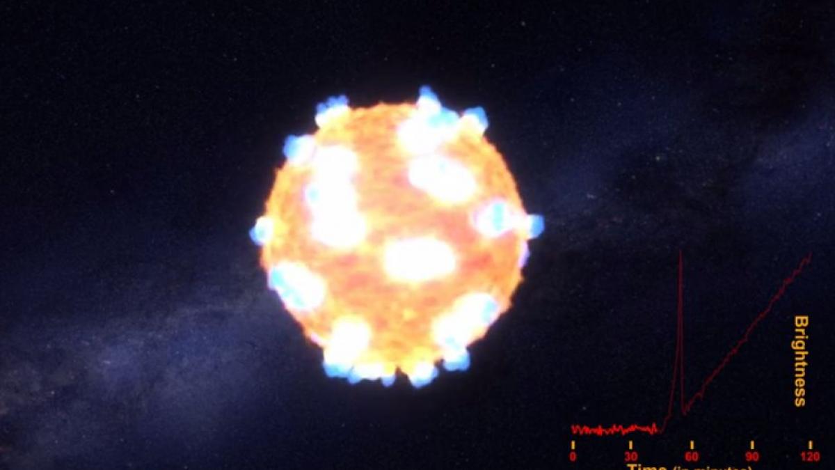 nasa publica imagini cu explozia spectaculoasa a unei stele