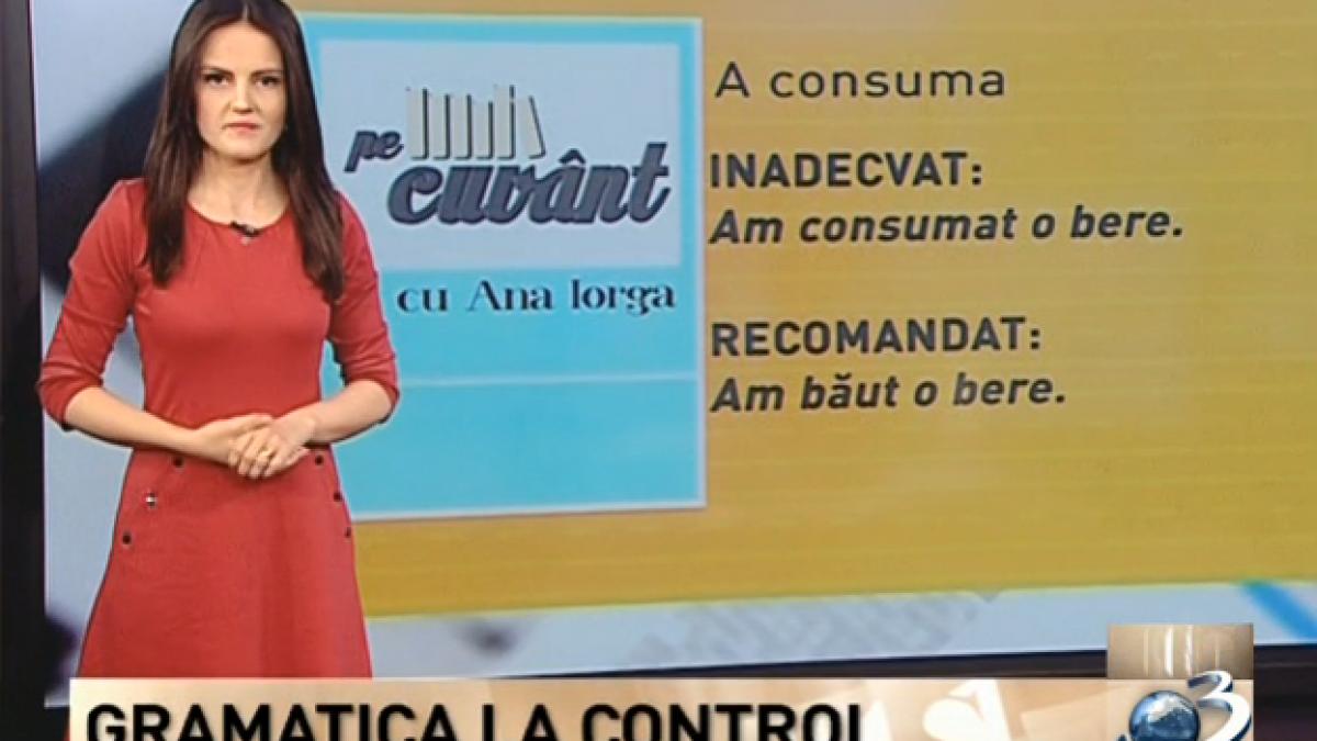 pe cuvant a servi un verb pe care multi romani il folosesc gresit