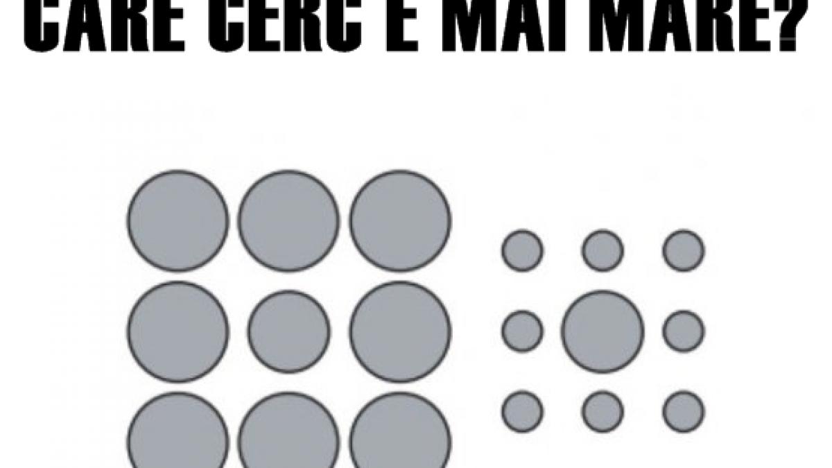 testul pe care toti copiii il trec dar pe care adultii il pica care cerc este mai mare