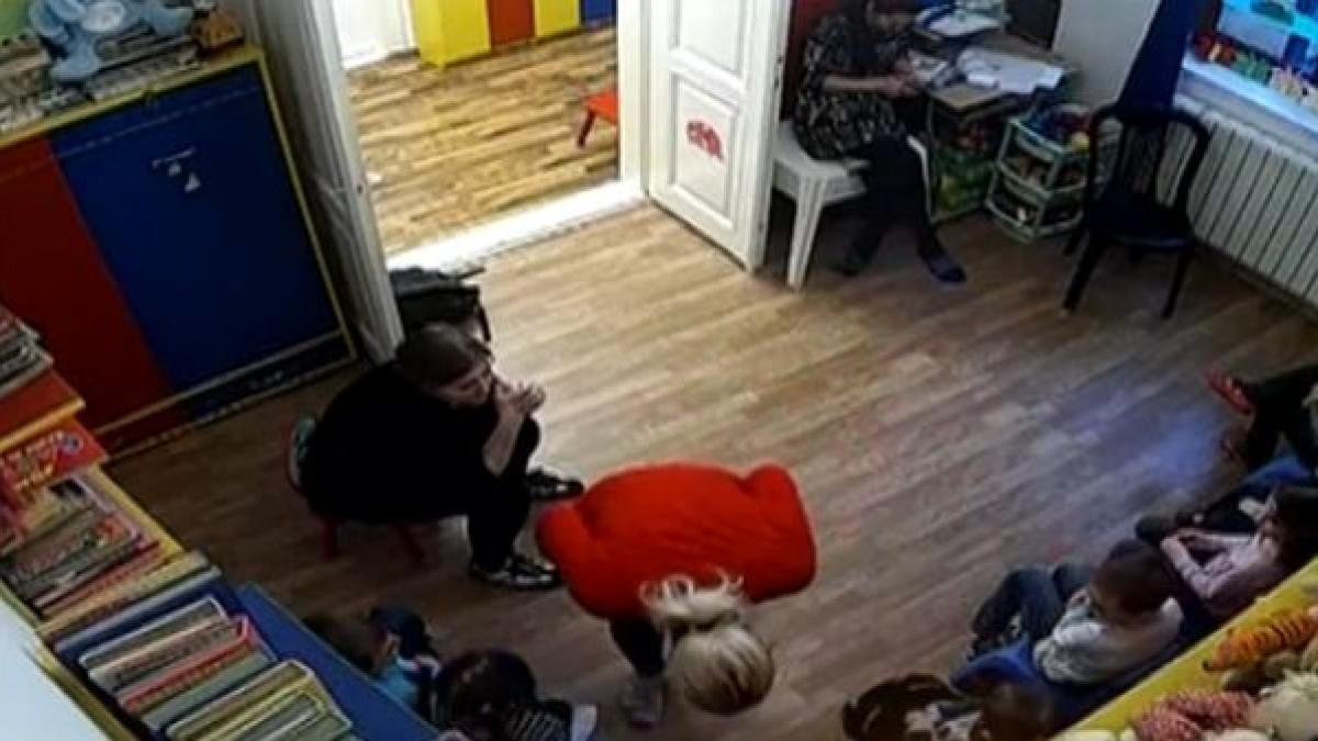 noi imagini revoltatoare de la gradinita din cotroceni