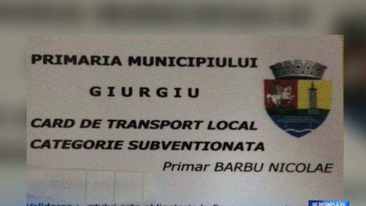 carduri de transport cu numele primarului pe ele cum explica edilul din giurgiu grozavia