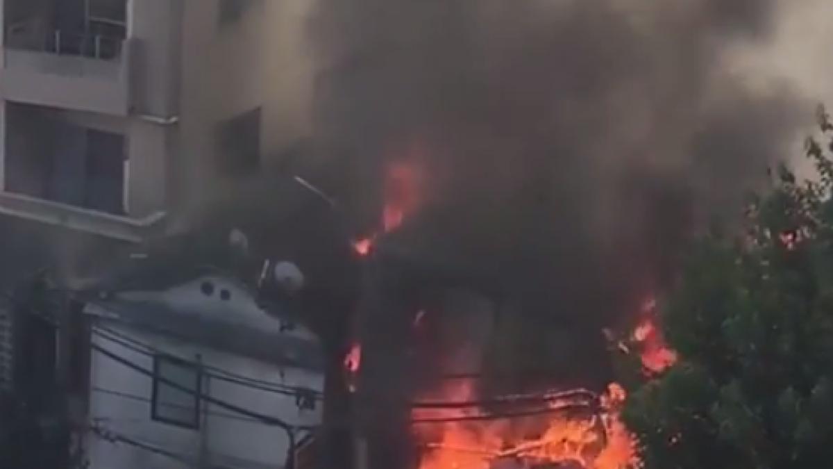 incendiu de proportii la tokyo