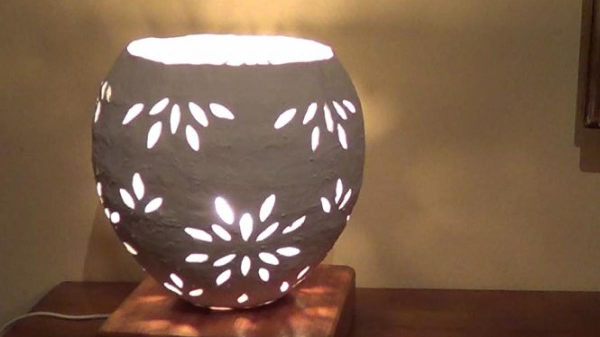 veioza din hartie e simplu ieftin si de efect