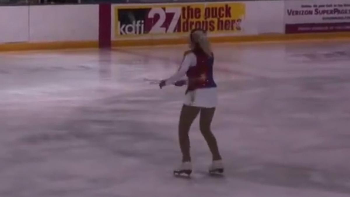 e ceva special la aceasta patinatoare cand o sa i vezi chipul vei avea o supriza imensa video