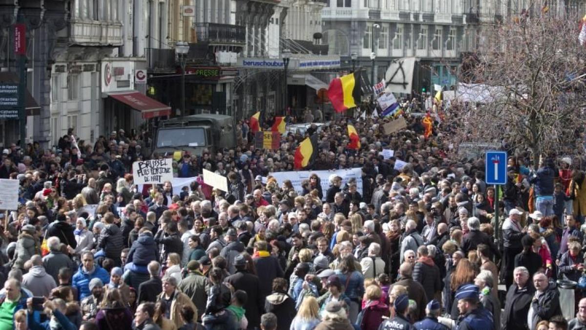 marsul contra terorii de la bruxelles