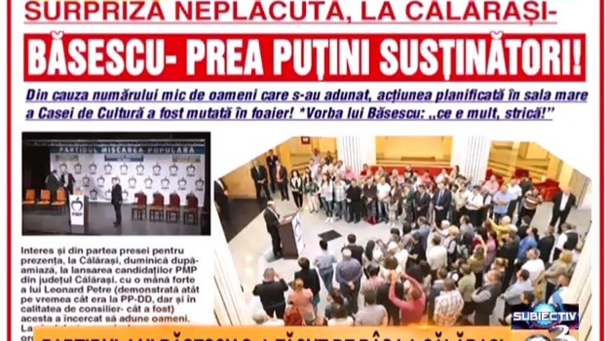 basescu pmp calarasi lansare candidati