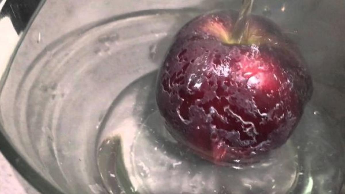 video incredibil barbatul asta pune apa fierbinte peste un mar cumparat de la supermarket vei