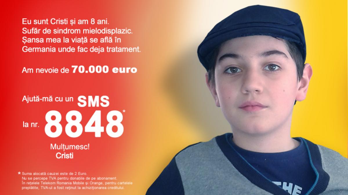 cristi 8 ani isi doreste sa invinga moartea