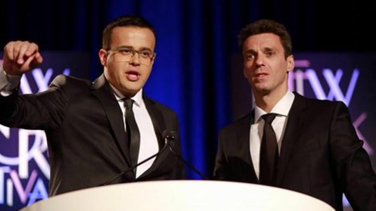 mihai gadea si mircea badea moment savuros pe scena new york festivals world s best tv films