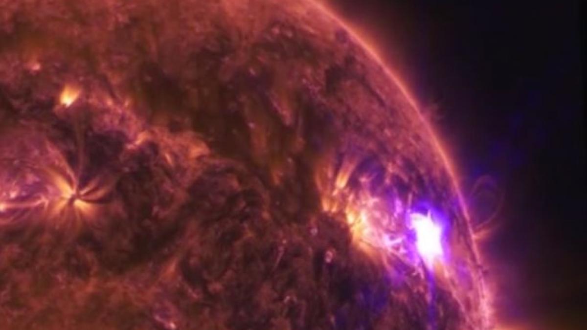 cum arata o eruptie solara imagini spectaculoase difuzate de nasa