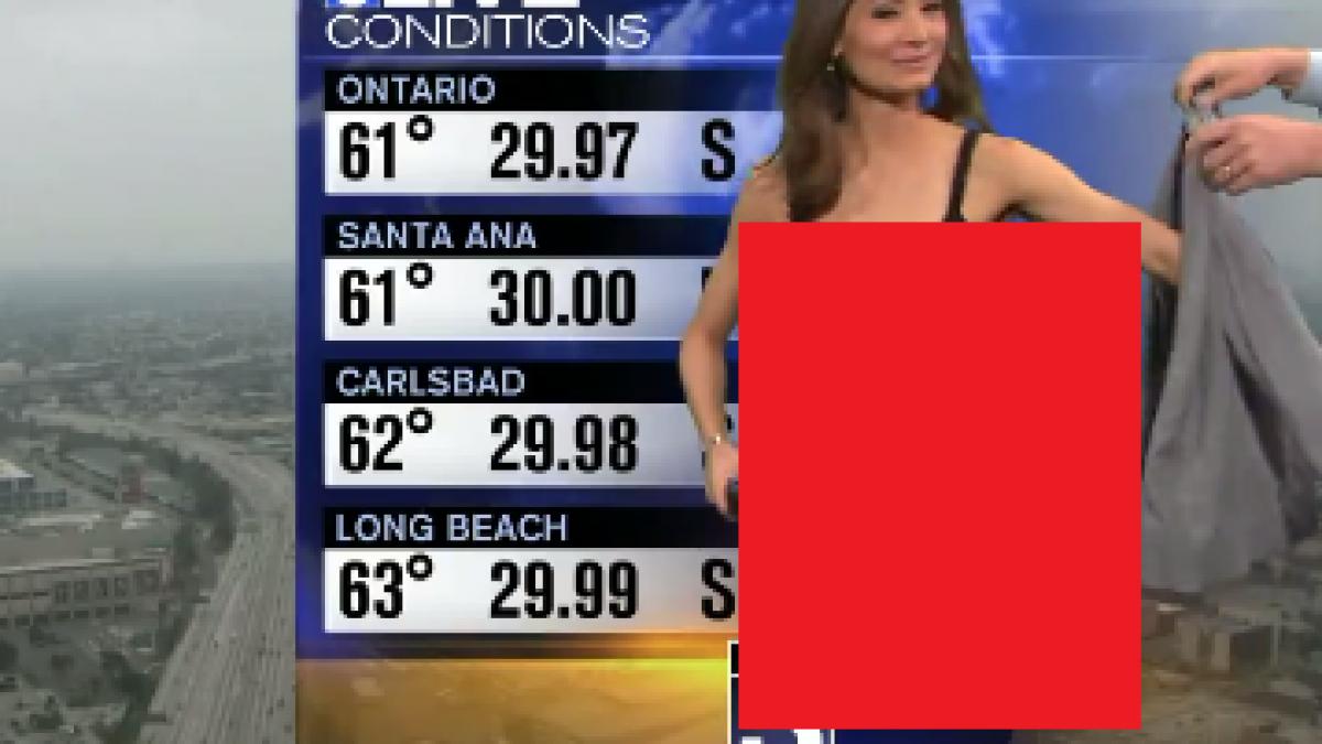 cum a aparut aceasta prezentatoare la tv dupa cateva minute a fost rugata sa se acopere video