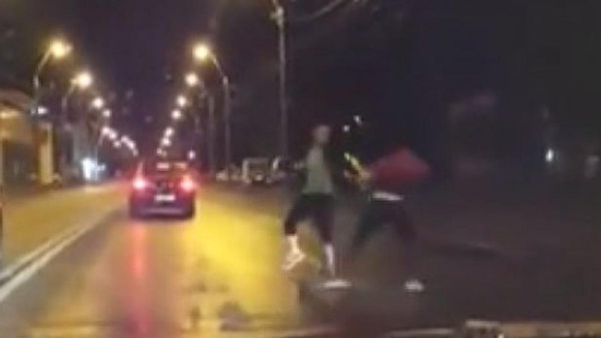 bataie in trafic galati