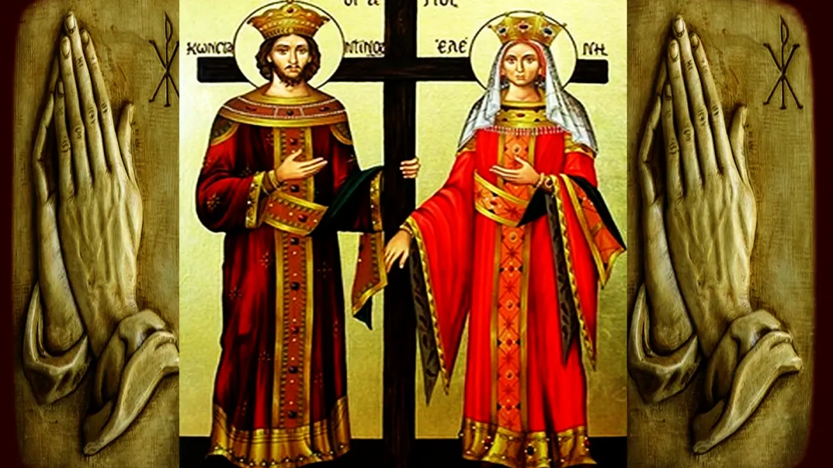 crestinii se pregatesc de mare sarbatoare onomastica de sfintii constantin si elena