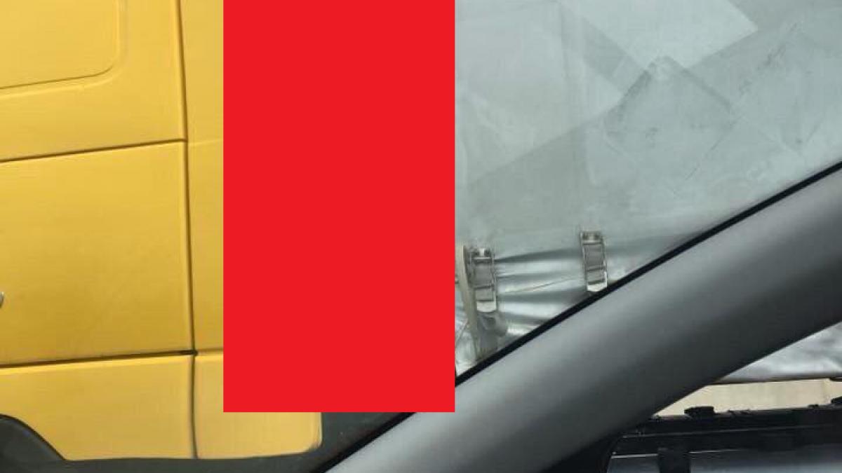 este incredibil ce a surprins un sofer in spatele cabinei unui tir a scos imediat telefonul ca sa