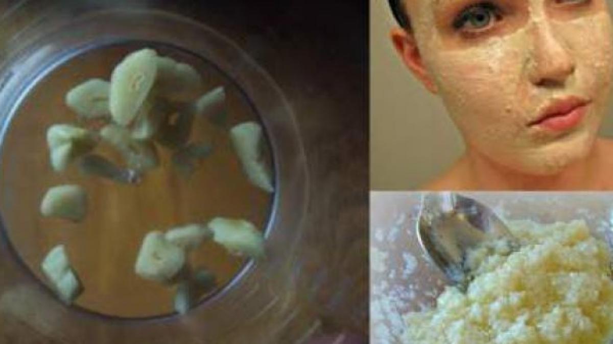 si a pus usturoi pe fata dupa care a clatit ce a observat e uluitor