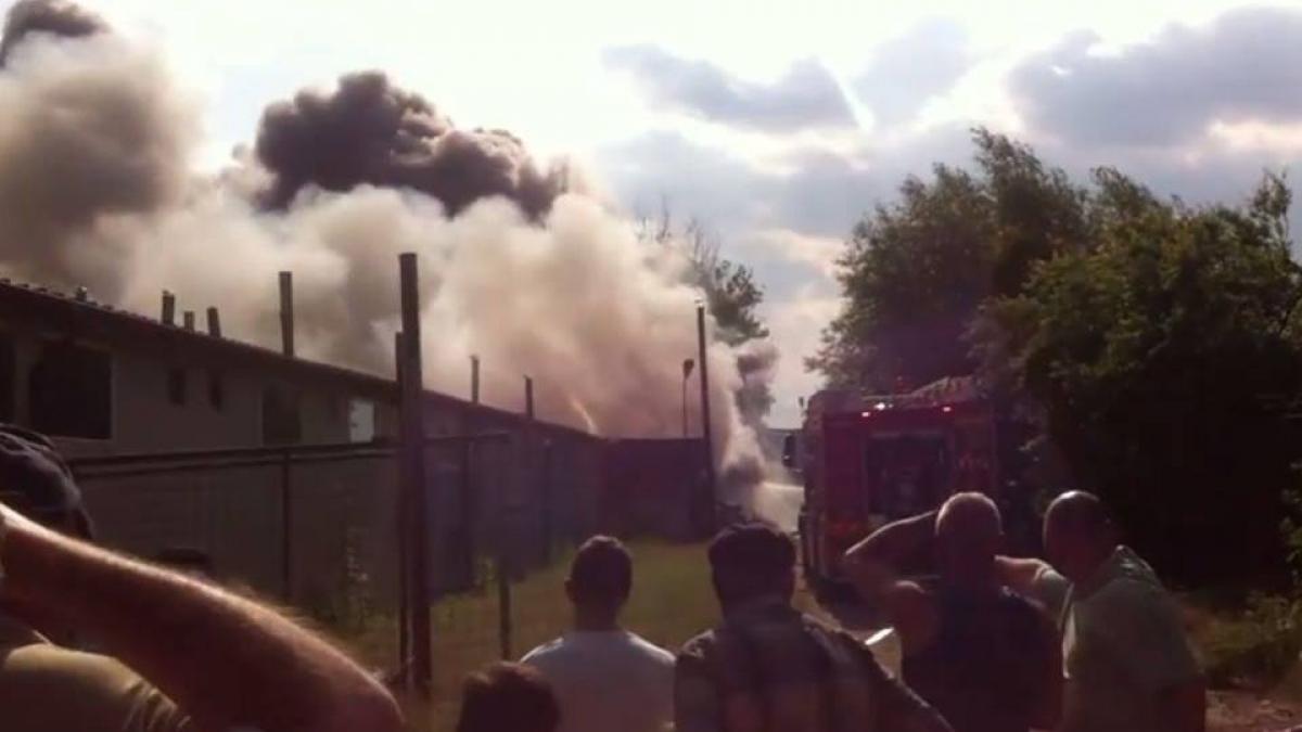 un incendiu a izbucnit la un abator din braila