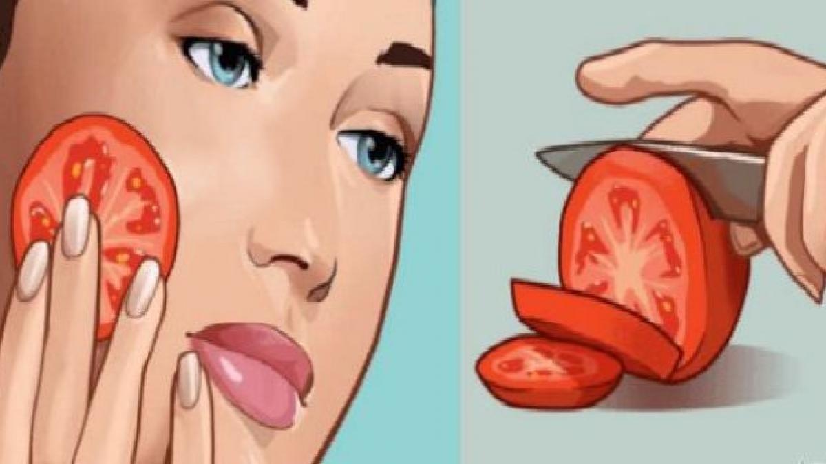 foarte tare ce ti se intampla daca iti freci o felie de rosie proaspata pe fata