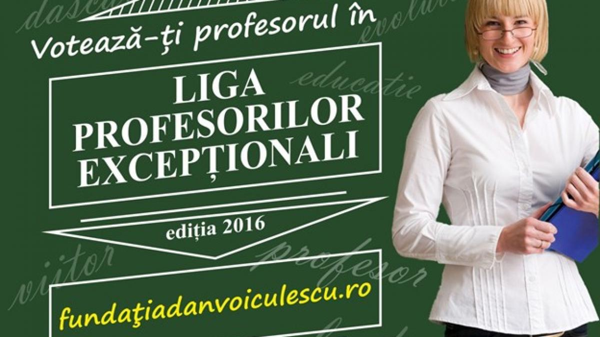 s a dat start votului celor 30 de dascali in liga profesorilor exceptionali