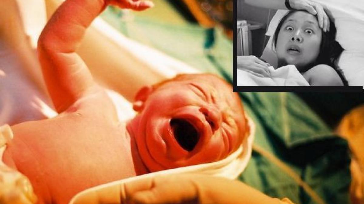 nascuse in urma cu cateva minute cand si a privit copilul a avut un soc ce a observat tanara