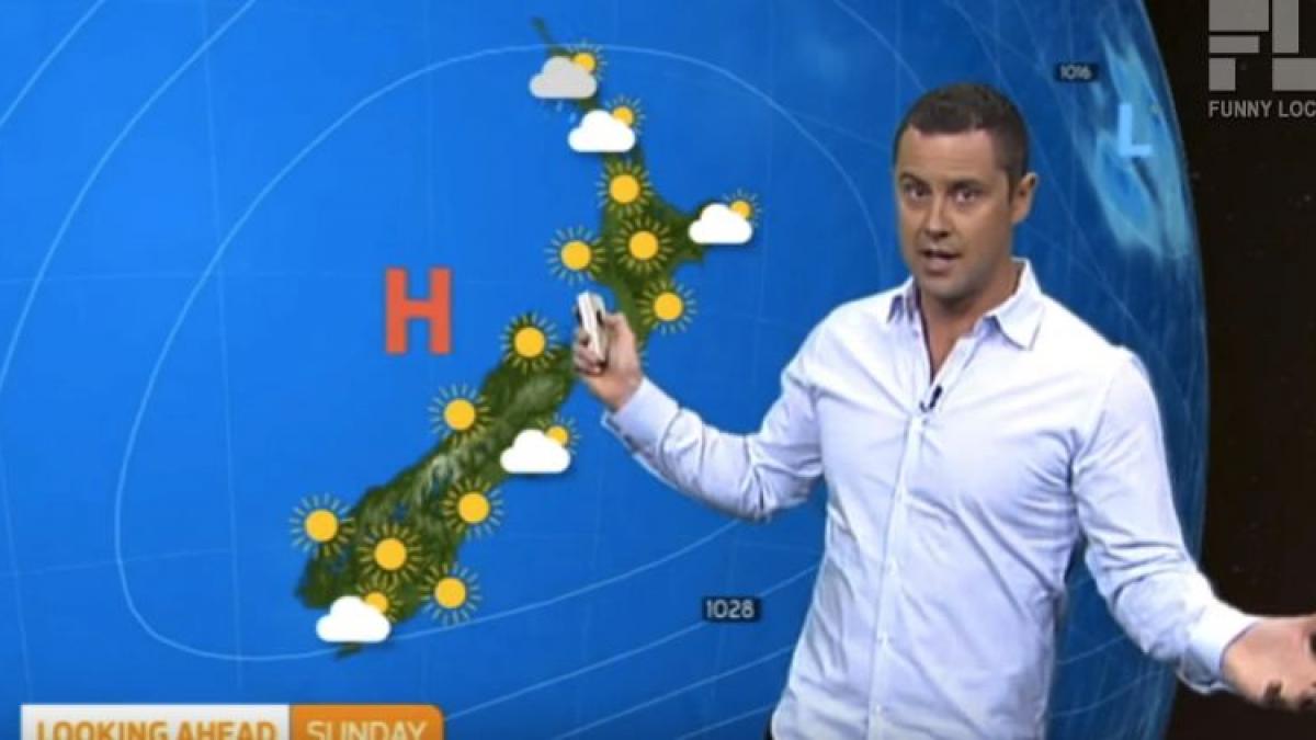 moment jenant in platoul unei televiziuni prezentatorul nu s a putut abtine