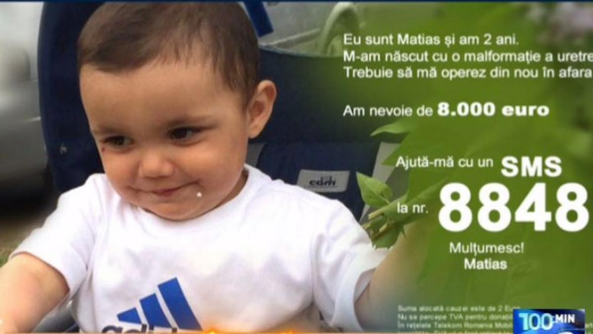 vreau sa ajut tu esti singura sansa a lui matias de a fi un copil normal