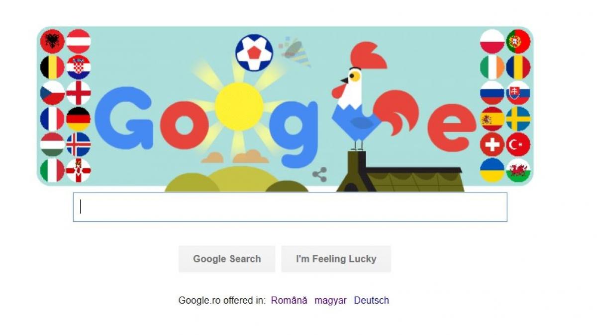 euro 2016 franta google doodle