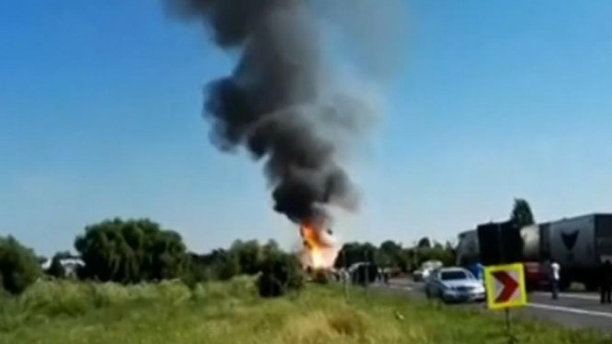 primele imagini cu explozia de la mihailesti