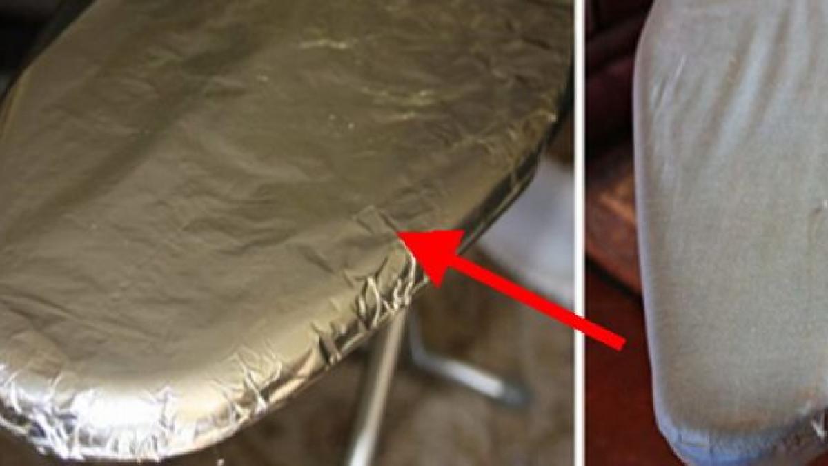 metoda care iti va schimba viata aplica folie de aluminiu pe masa de calcat si vezi ce se intampla