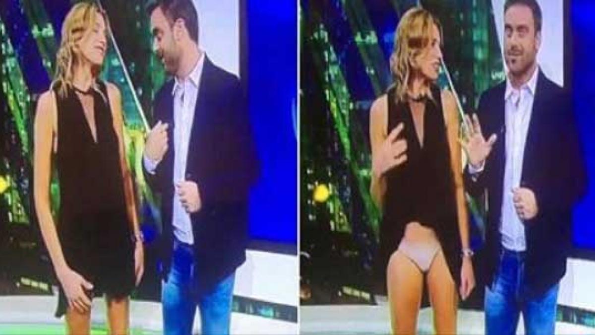 a patit o in direct si s a vazut tot ce a facut un reporter in timp ce prezenta stirile tot platoul